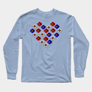 Patriotic hearts Long Sleeve T-Shirt